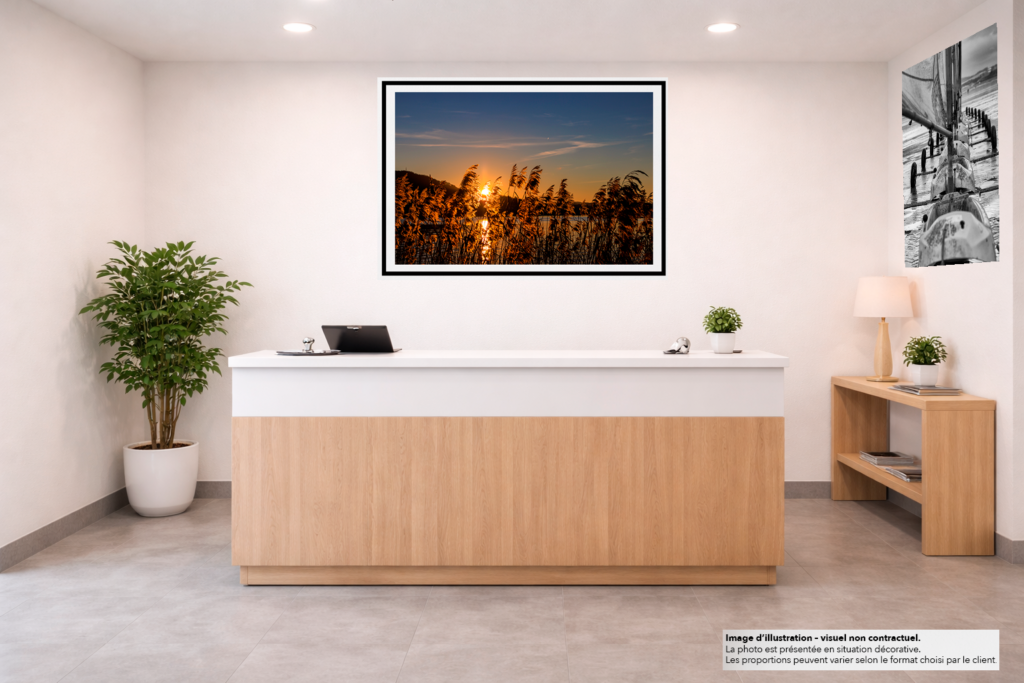 Location de tirages photo pour lieux publics avec un accueil