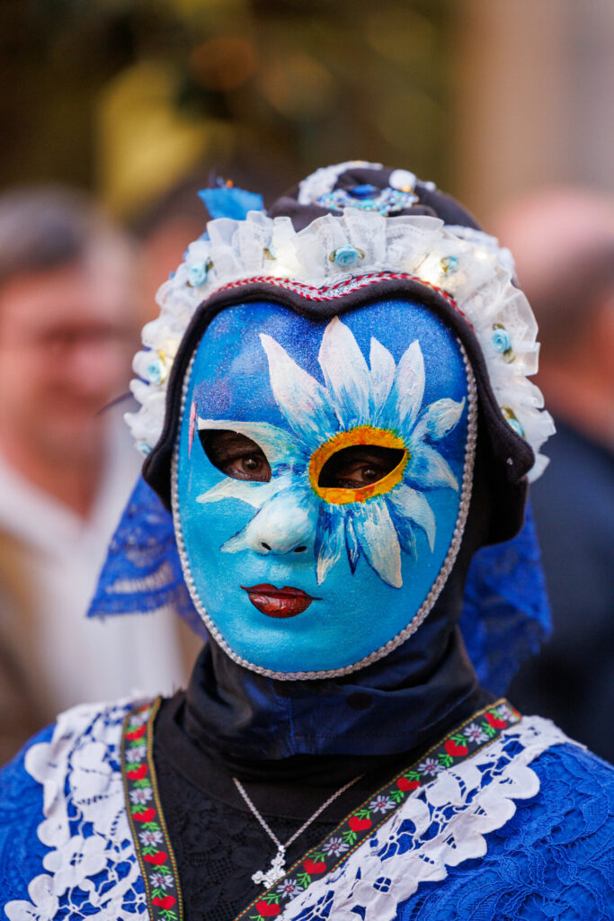 Masque au carnaval vénitien d'Annecy
