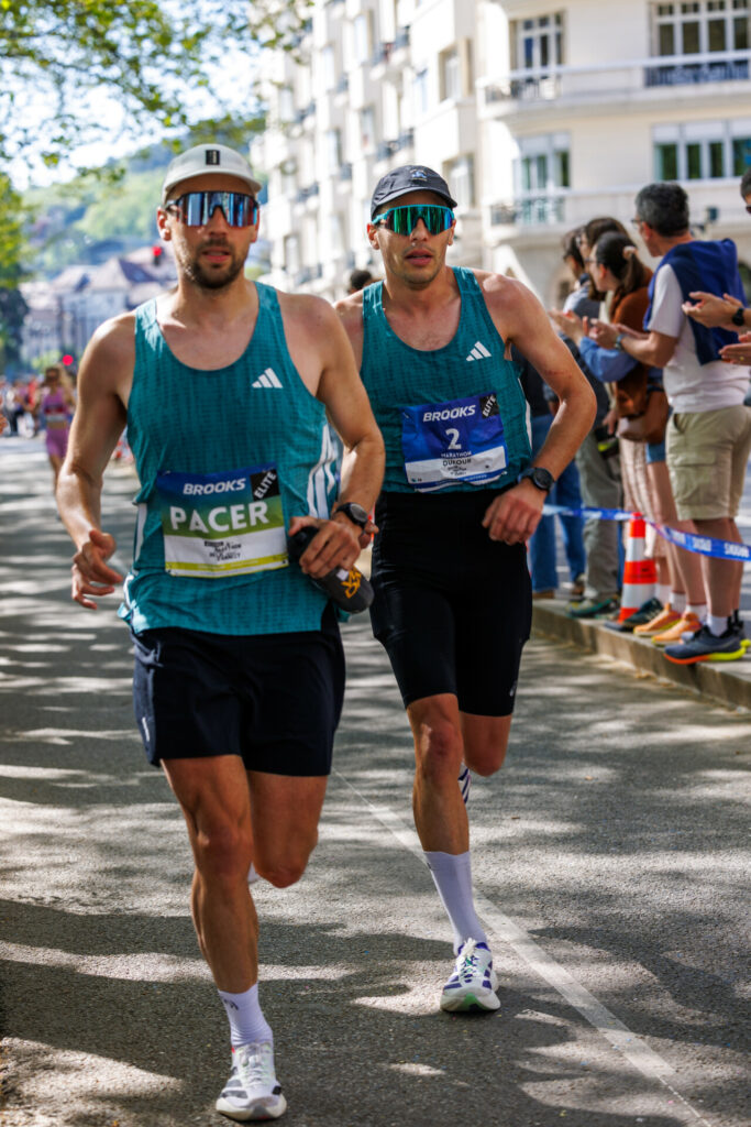 Florian Dufour et le pacer au marathon d’Annecy 2026
