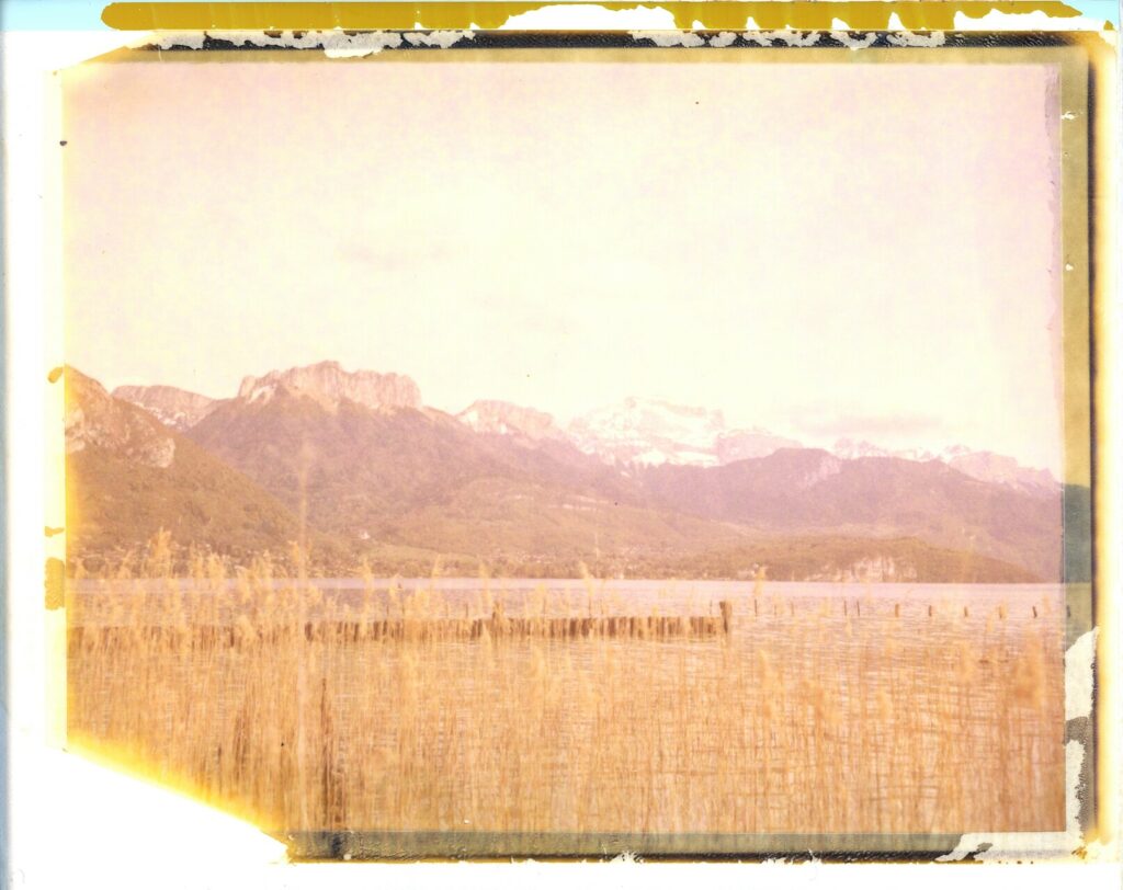 Rare Polaroid 125i de la Tournette vue depuis Sevrier