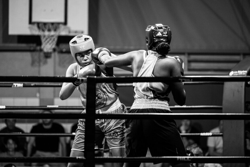 Gala de boxe Almada Borges Stéphanie contre F Guye Mariamma