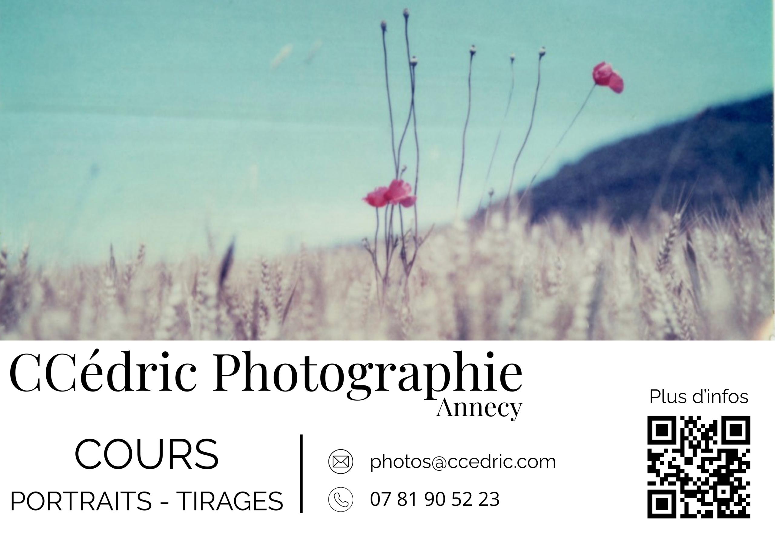 Carte de visite CCédric Photographie