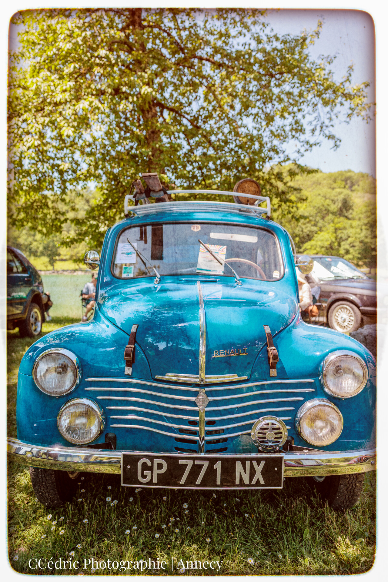Premier modèle de Renault 4 CV lors de la Vintage Party de la Balme de Sillingy
