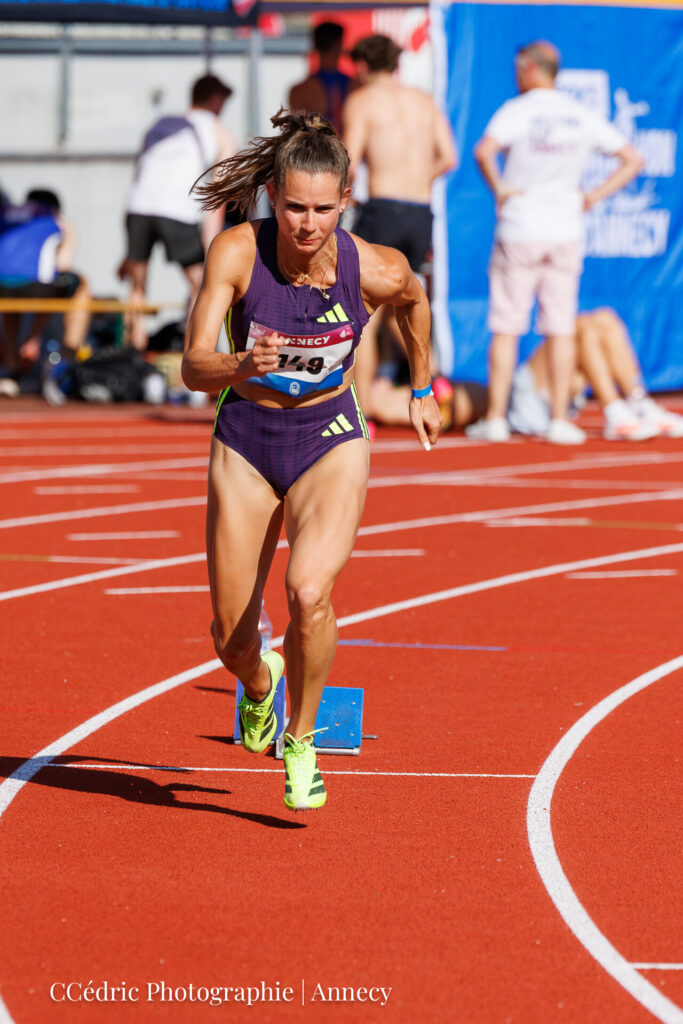 Polinari Ana au meeting d'athlétisme d'Annecy