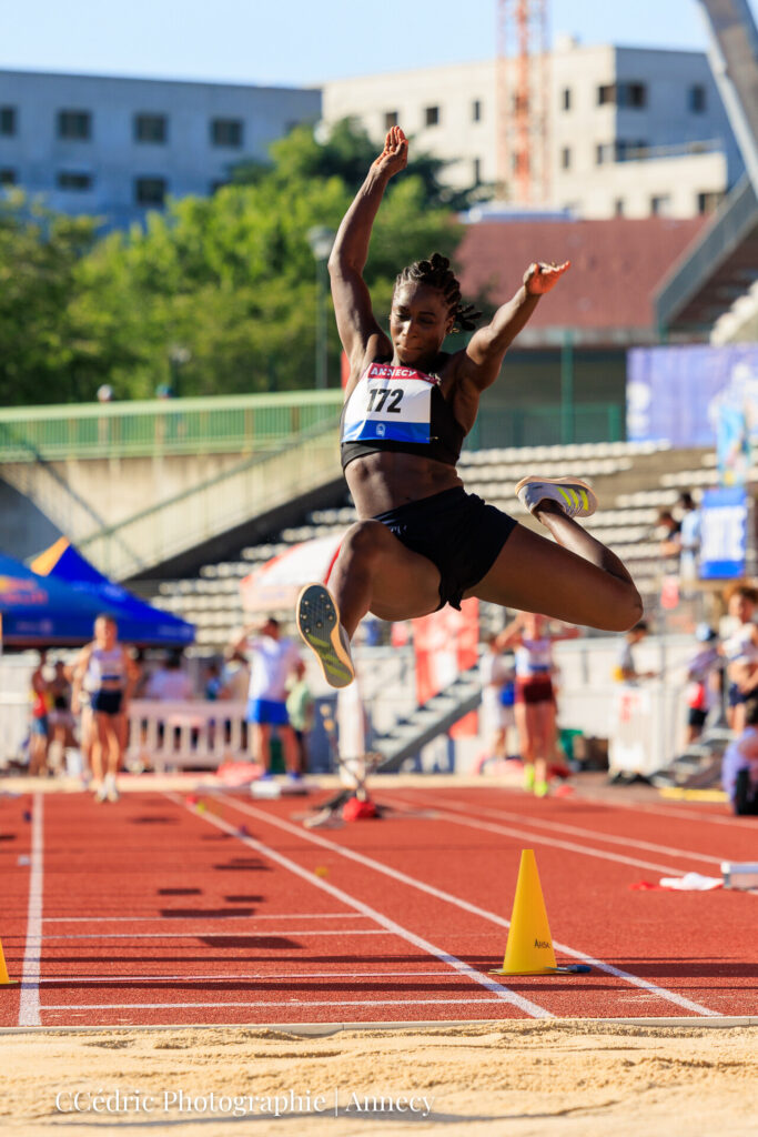 Sow Rougui au meeting d'athlétisme d'Annecy