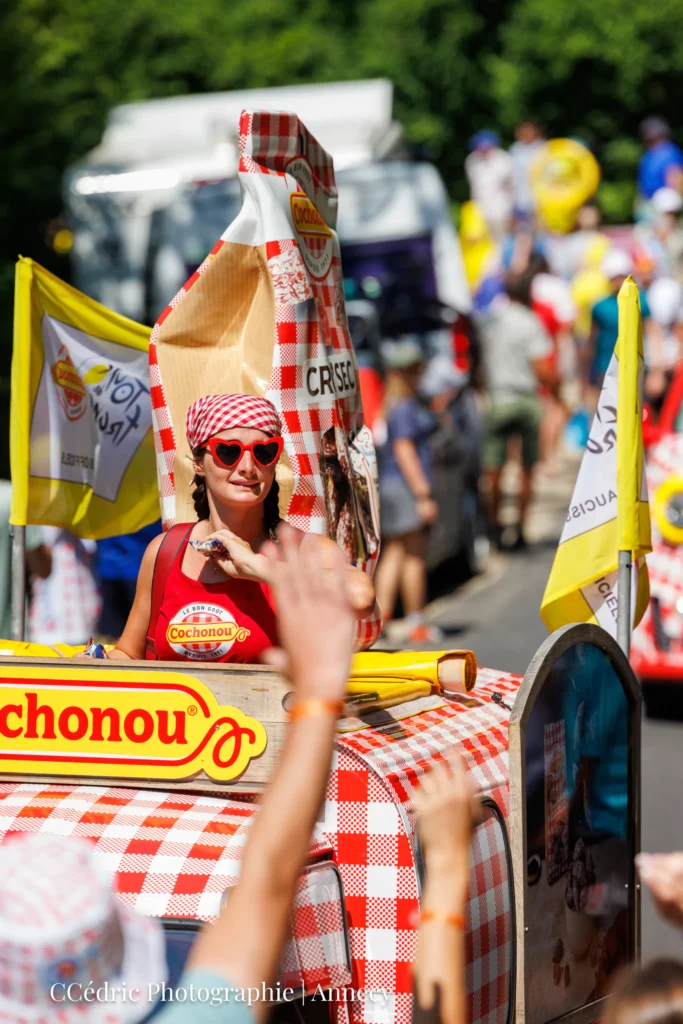 Cochonou dans la caravane du Tour de france