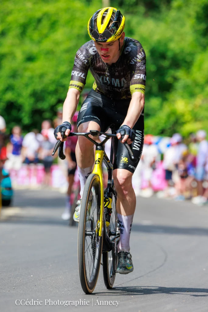 Matteo Jorgenson sur le Tour de France en Haute Savoie