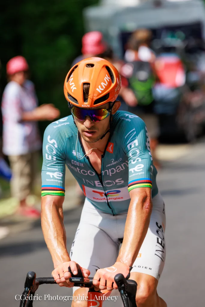 Michal Kwiatkowski dans la montée du Salève 2026