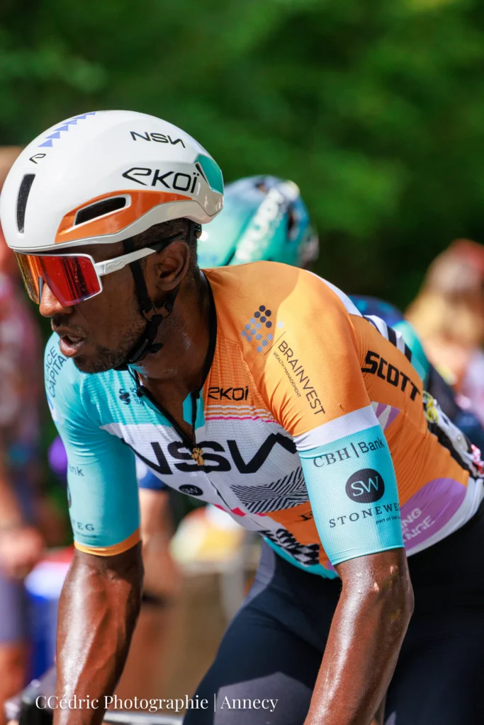 Biniam Girmay dans la montée du Salève 2026